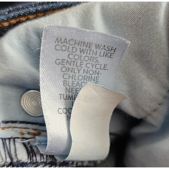 J Jill Jeans Womes Size 6 Blue Dark Denim High Rise Straight Leg Pockets Stretch - Picture 6 of 7